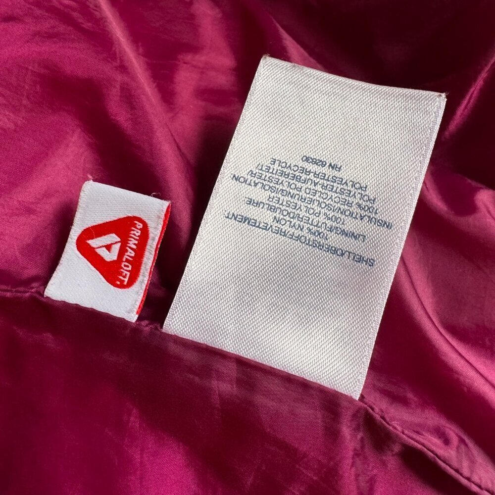 Lands' End Girls Insulated Down Alternative ThermoPlume Pink Puffer Vest Med 5-6 - Picture 5 of 6